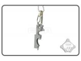 FMA EDC tool hang buckle stainless steel 8 in 1 key chain Portable gadgets Multi-function key clip M6009